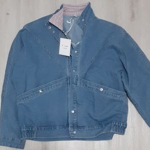 Cutest oversized denim jacket!